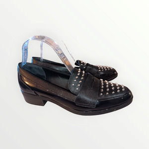 Circus by Sam Edelman Black Lali Loafer size 9.5 studs spikes